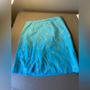 Vintage Talbots 8 Petite gently used blue skirt